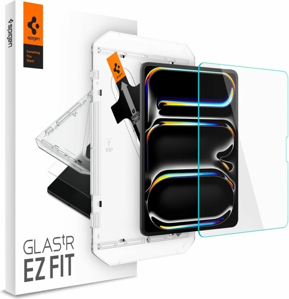 Xham mbrojtës Spigen Glas.tR EZ Fit për iPad Pro 13'' 2024, Transparent