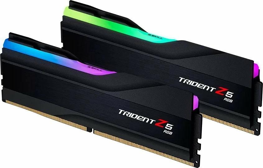 RAM Memorje G.Skill Trident Z5 RGB F5-6400J3239G32GX2-TZ5RK DDR5 64GB 6400MHz CL32, e zezë, set 2 copë