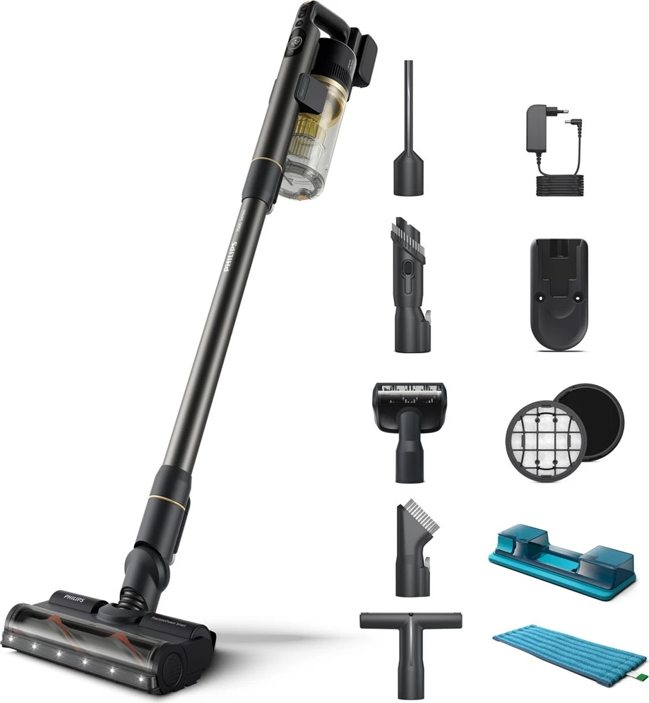 Fshesë me korrent pa kabllo Philips 7000 series Aqua XC7057/01, 0.6L, Li-Ion, E zezë