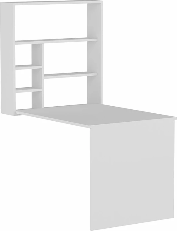 Tavolinë pune e palosshme për mur Ravin e bardhë 63x90x154cm