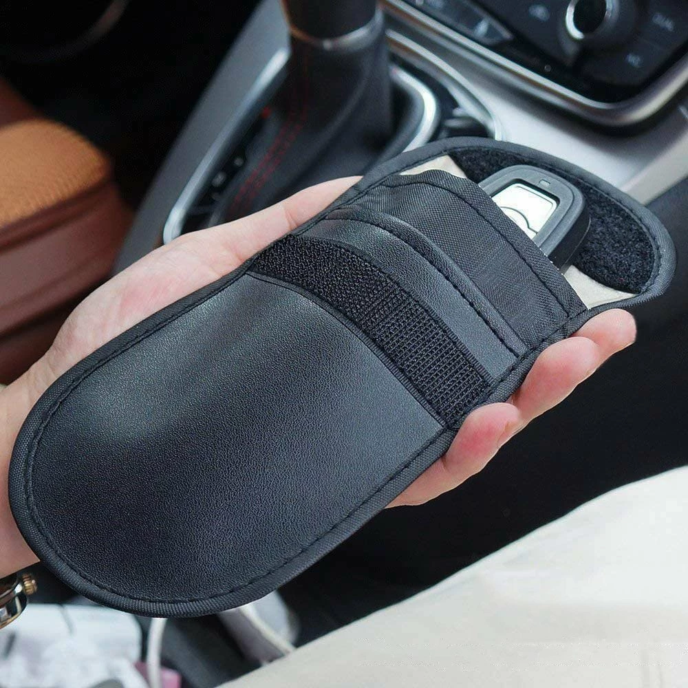 Mbështjellës kundër vjedhjes për çelësa makine Hurtel, Faraday Box, 14x10cm, i zi