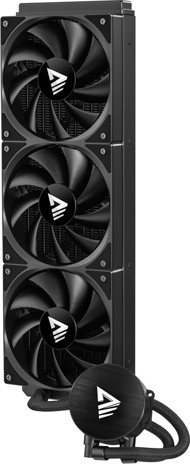 Ftohës me ujë për procesor Savio NOX 360 MM, 3 ventilatorë 12 cm, për Intel Core i7, Alumini, i zi