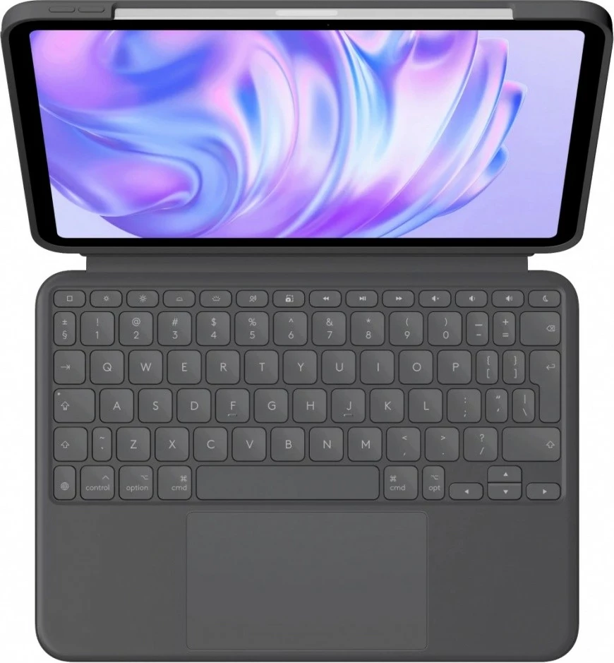 Mbështjellës me tastierë Logitech Combo Touch për iPad Pro 11 M4, Graphite