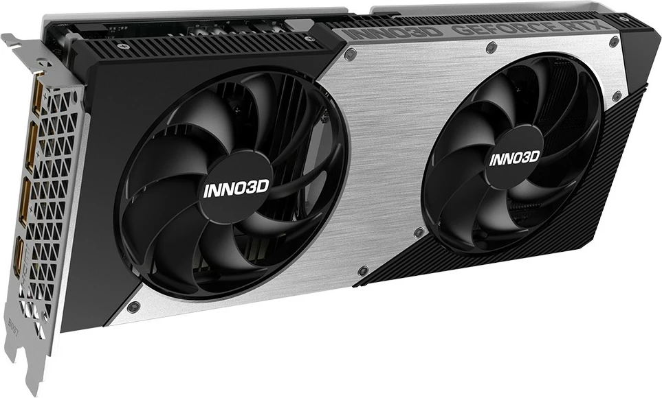 Kartelë grafike Inno3D RTX5060 Twin X2 OC 8GB GDDR7, e zezë/gri