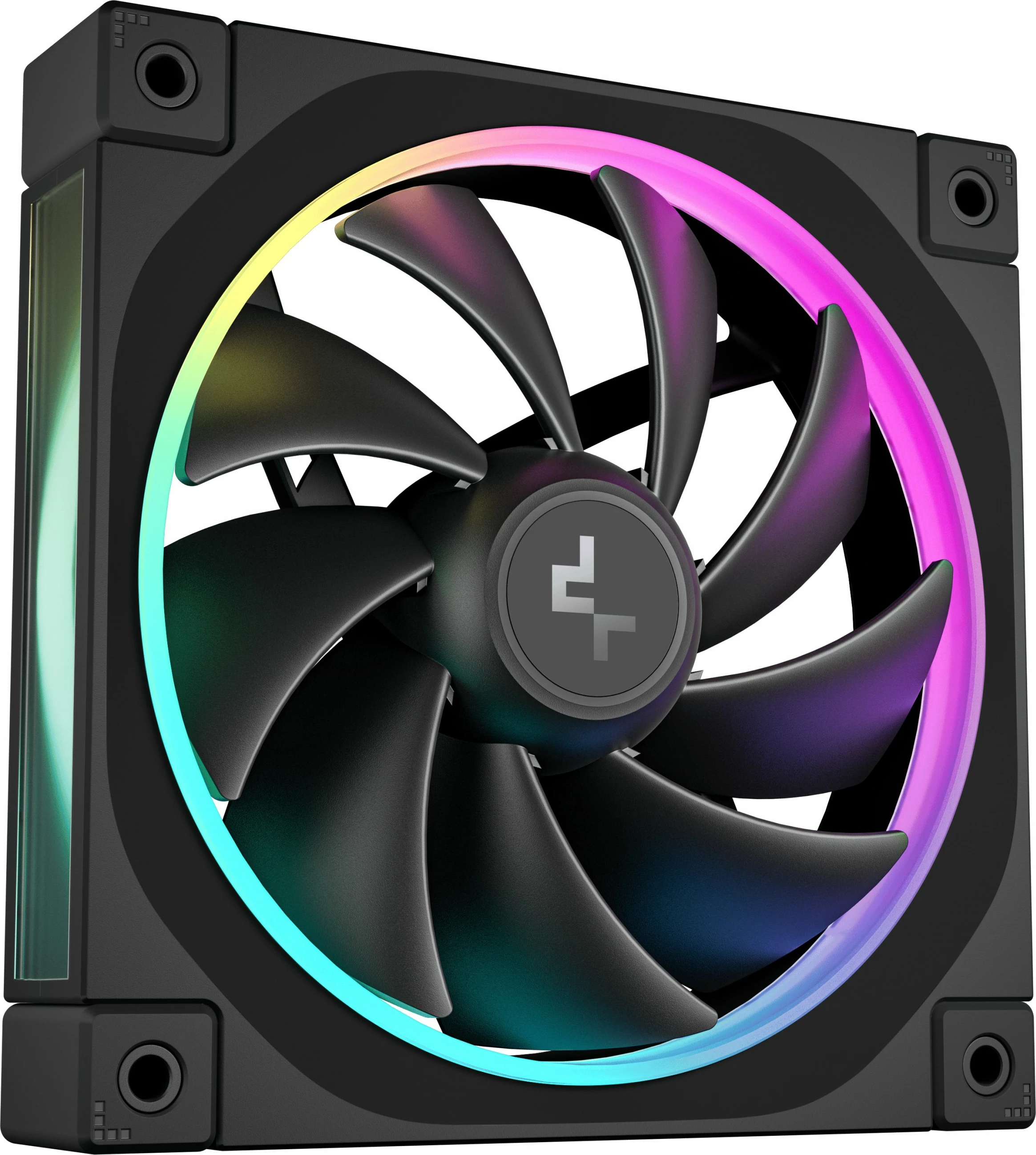 Ventilator kasë DeepCool FL12, 12 cm, LED RGB, i zi