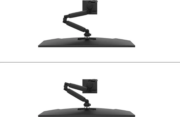 Krah monitori Neomounts DS60-600BL1, për tavolinë, Çelik, i zi