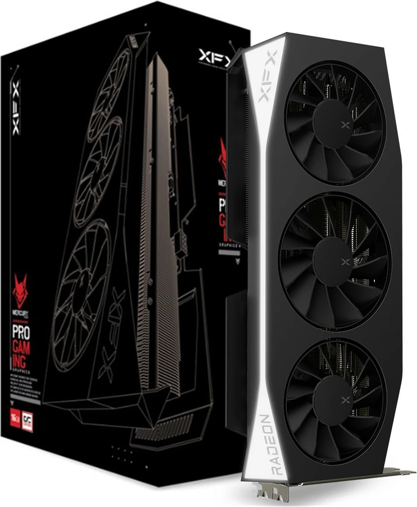 Kartelë grafike XFX RX 9060 XT Mercury OC Gaming 16GB GDDR6, 3 fan, e zezë