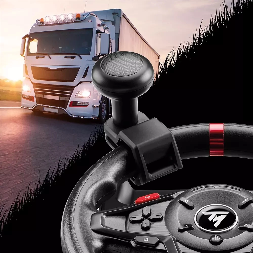Timon loje Thrustmaster T128 SimTask Pack, Force Feedback, 270°-900°, USB-C, PC/PS5/PS4, i zi, paketë me pedale T2PM + SimTask Steering Kit