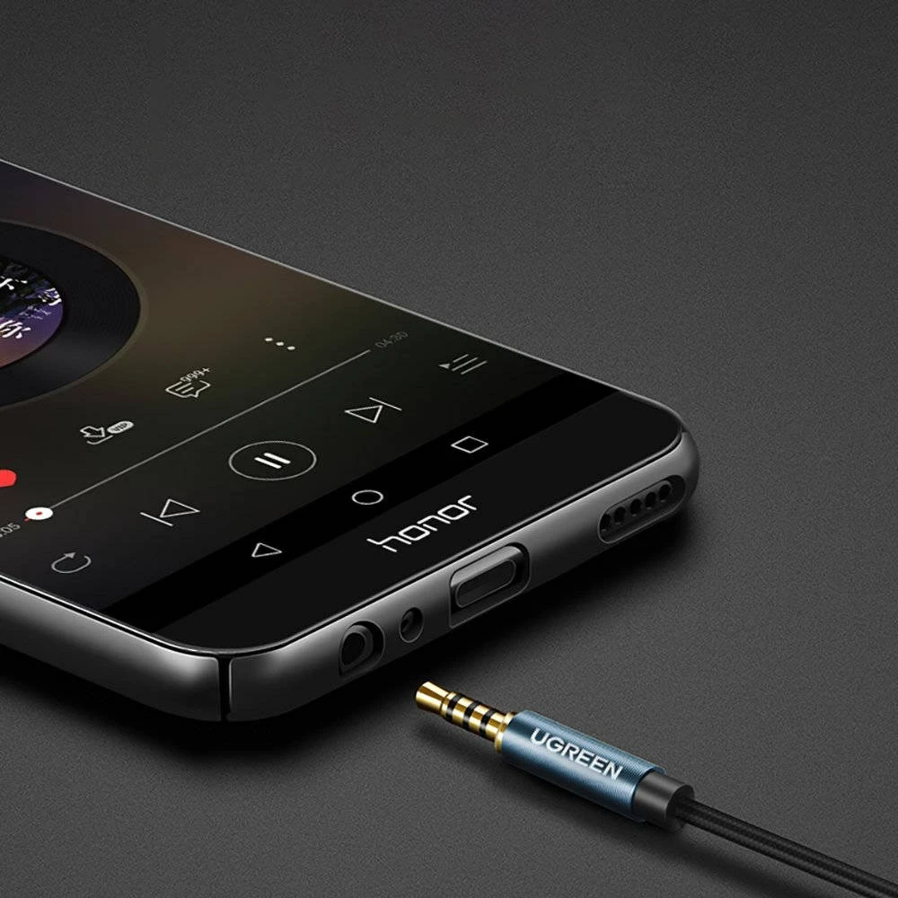 Kabllo zgjatues AUX UGREEN 40675, mini jack 3.5 mm, 2 m, Blu