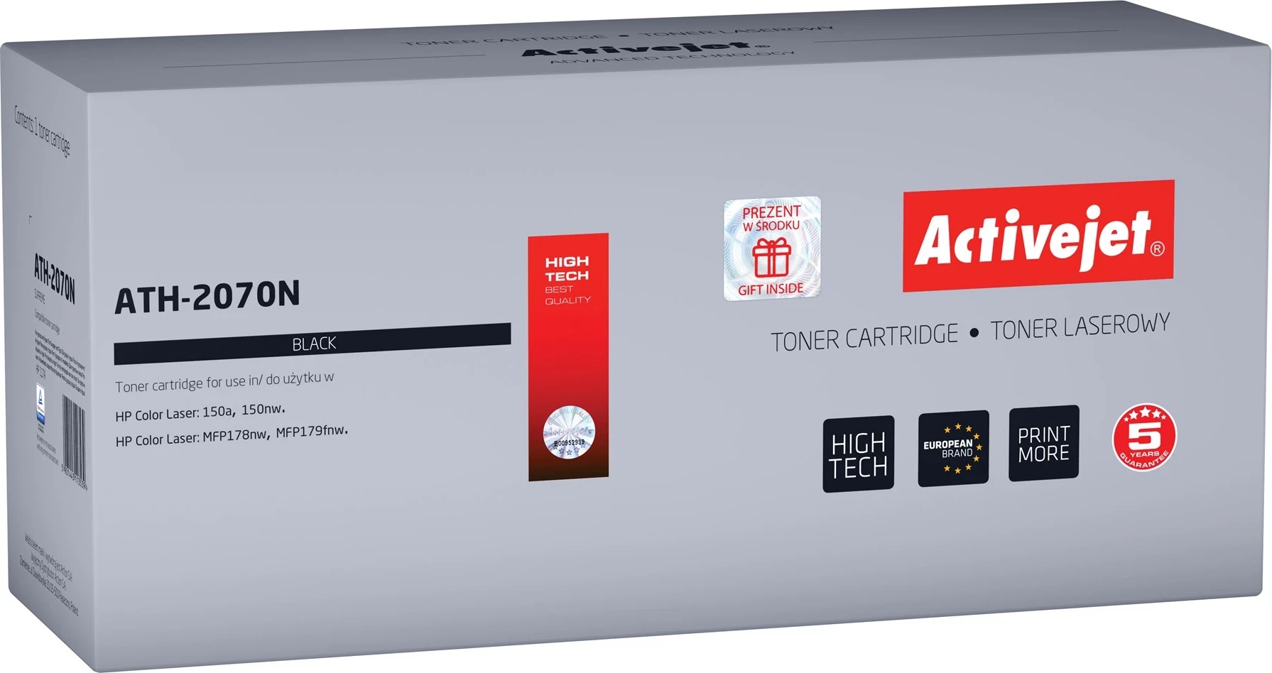 Toner zëvendësues Activejet ATH-2070N për printer HP, i zi