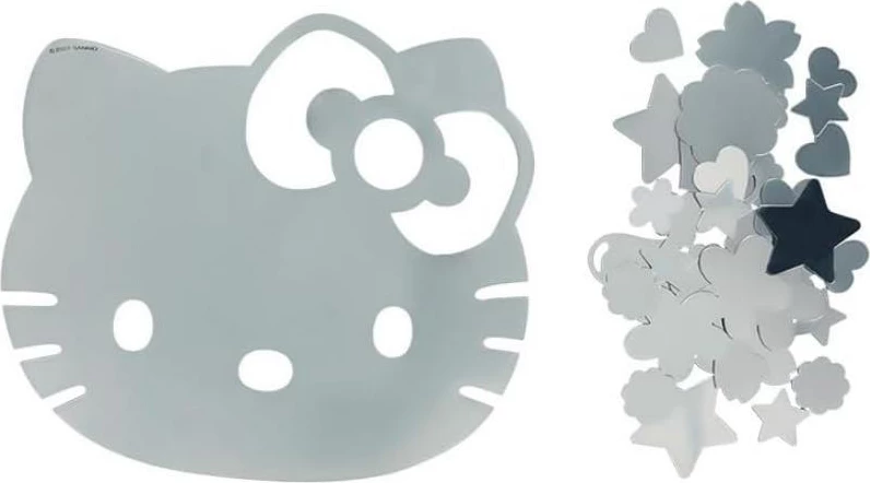 Stikerë muri me pasqyrë Paladone Hello Kitty, 50 copë, argjend
