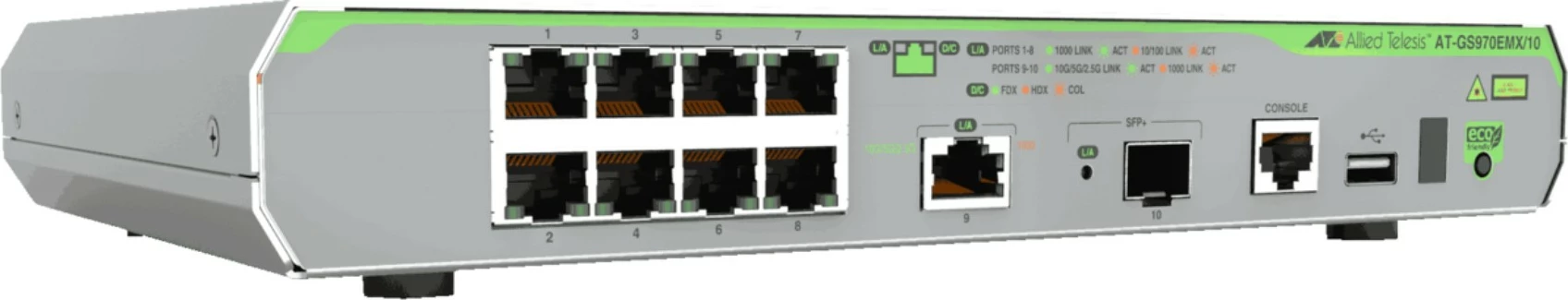 Switch Allied Telesis AT-GS970EMX/10-50, Managed, L3, Gigabit Ethernet, Gri