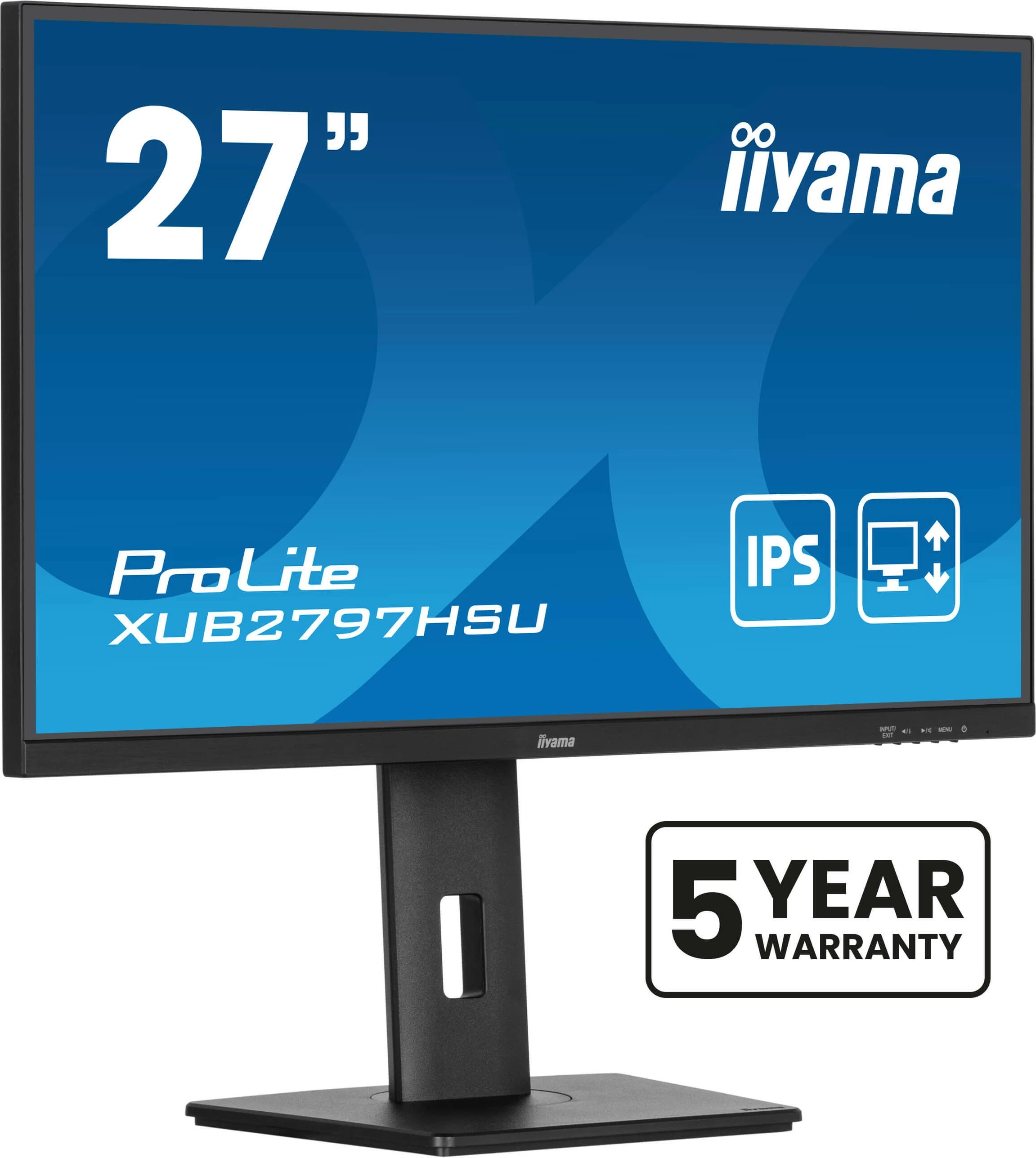 Monitor iiyama ProLite XUB2797HSU-B2, 27", Full HD, LED, 1ms, i zi
