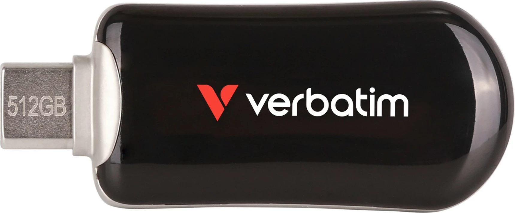 USB Verbatim Plectra 512GB, USB Type-C, e zezë