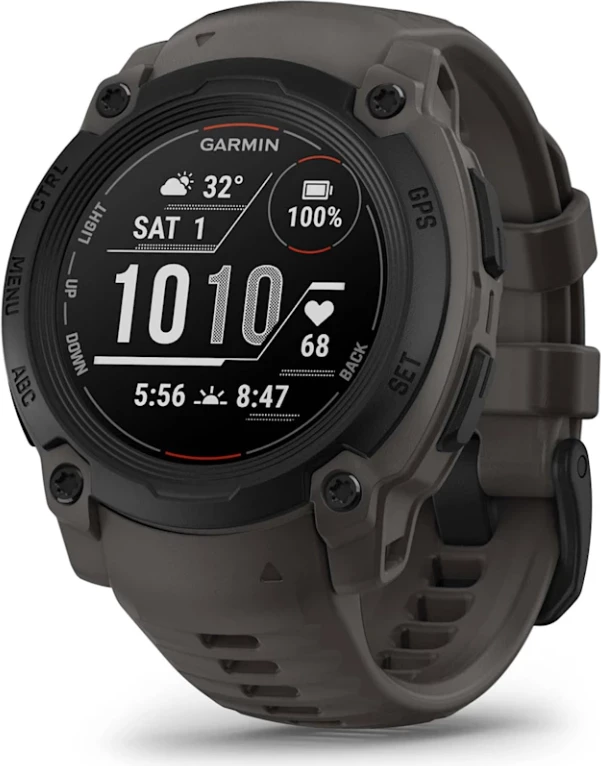 Smartwatch Garmin Instinct® E, Black with Charcoal Strap, 40 mm