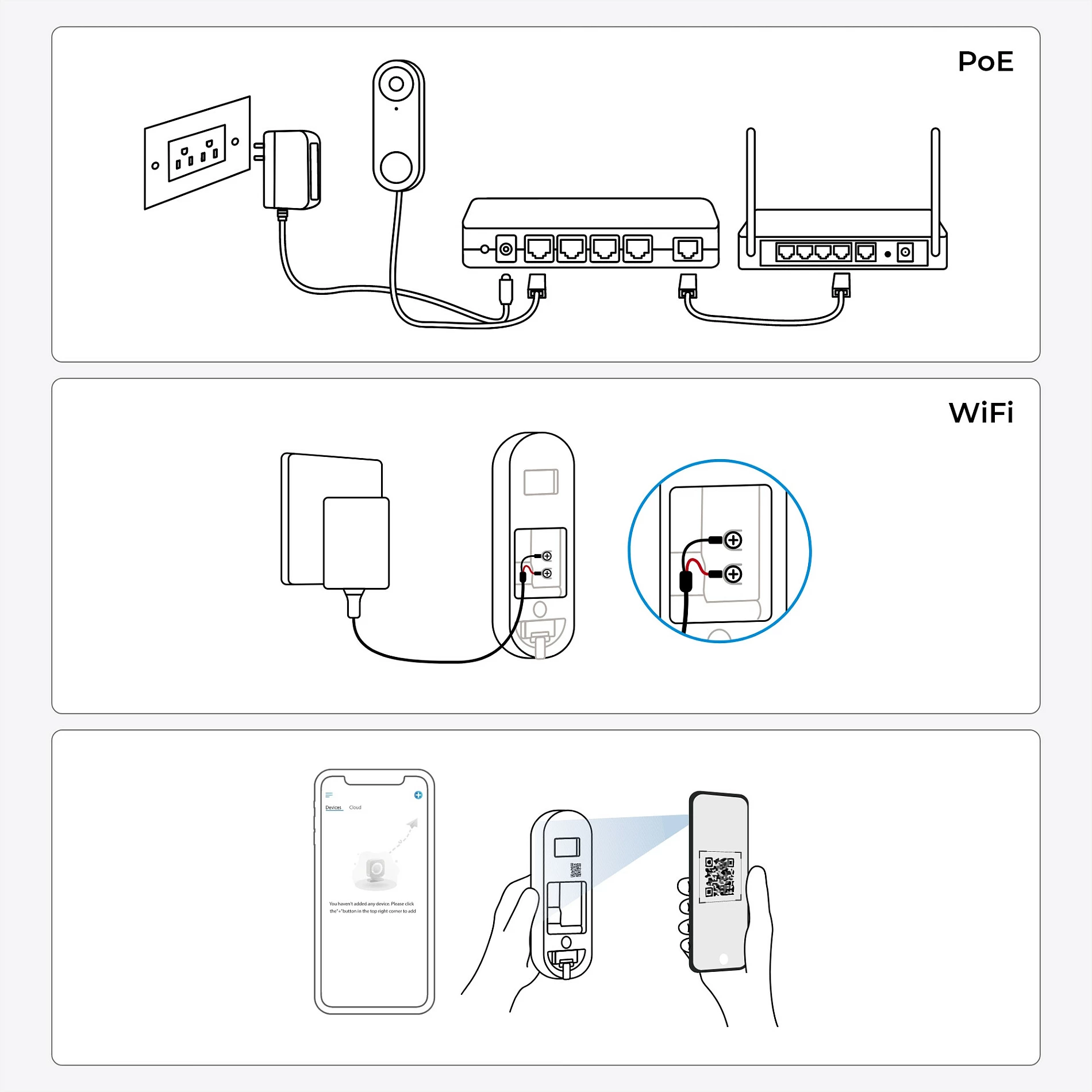 Video-derë Reolink D340W, 5MP, zile, Wi-Fi 2.4/5GHz, detektim personi, dy-drejtim audio, IP65, MicroSD 256GB, e zezë/e bardhë