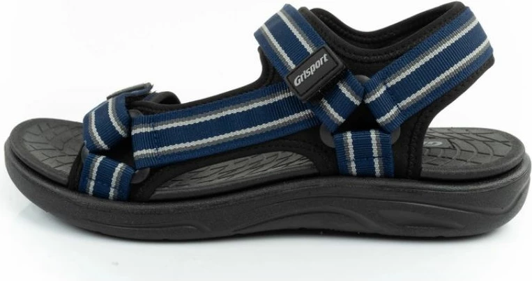 Sandale për meshkuj Grisport, të zeza dhe blu të errët