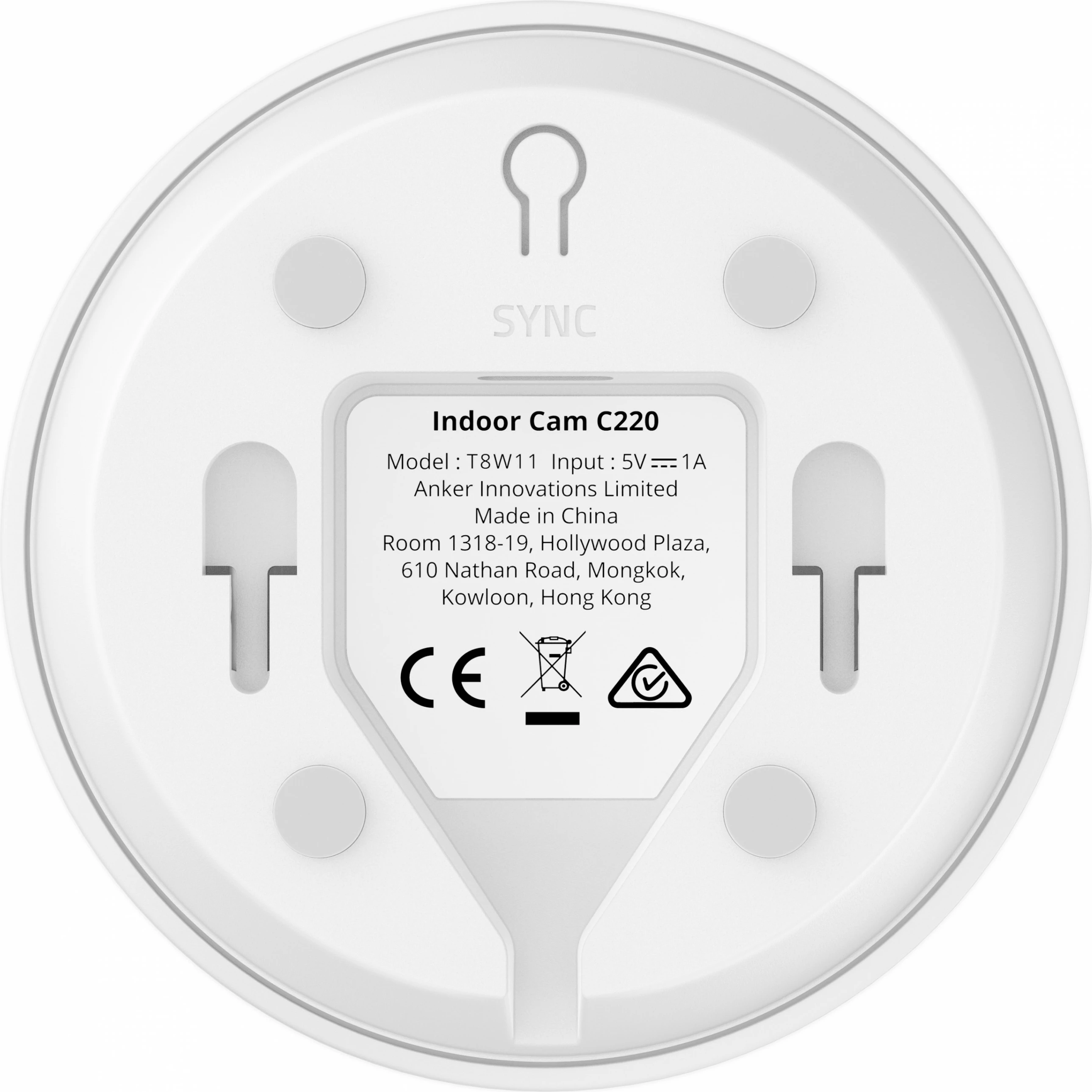 Kamerë sigurie IP Anker Eufy C220, QHD 2560x1440, 360°, wireless, bardhë/zezë