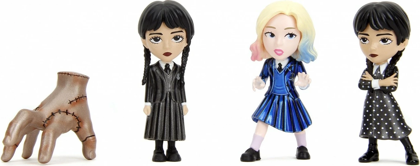 Figurë metalike JADA TOYS Wednesday, 6.5 cm, 4 lloje të ndryshme