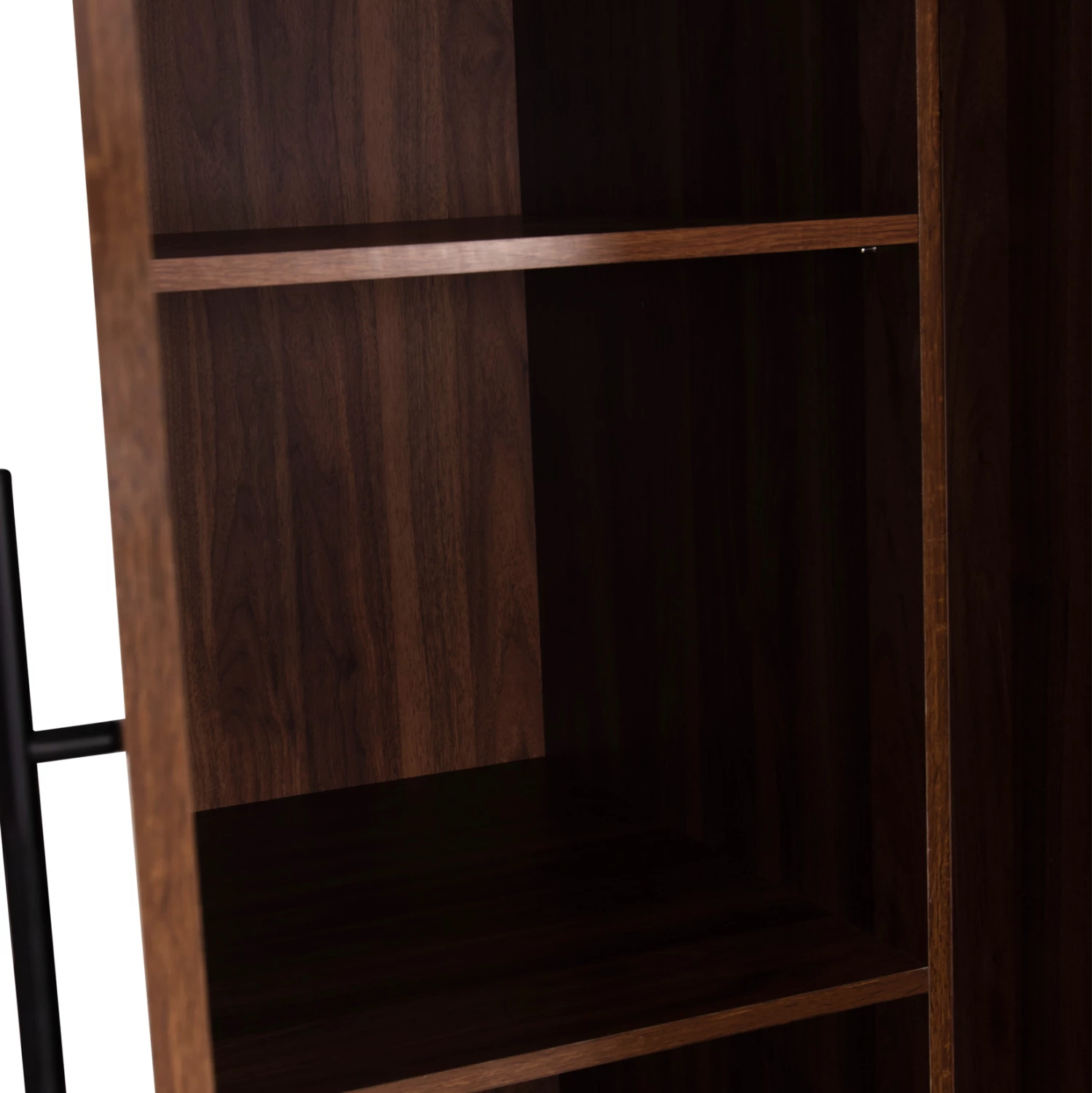 Dollap me 3 dyer, 2 sirtarë, ngjyrë arrë/wenge, CARYS FH746.11, 150x55.5x160cm