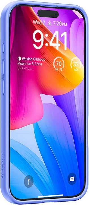 Mbështjellës Torras Ostand Pro për iPhone 16, Blu