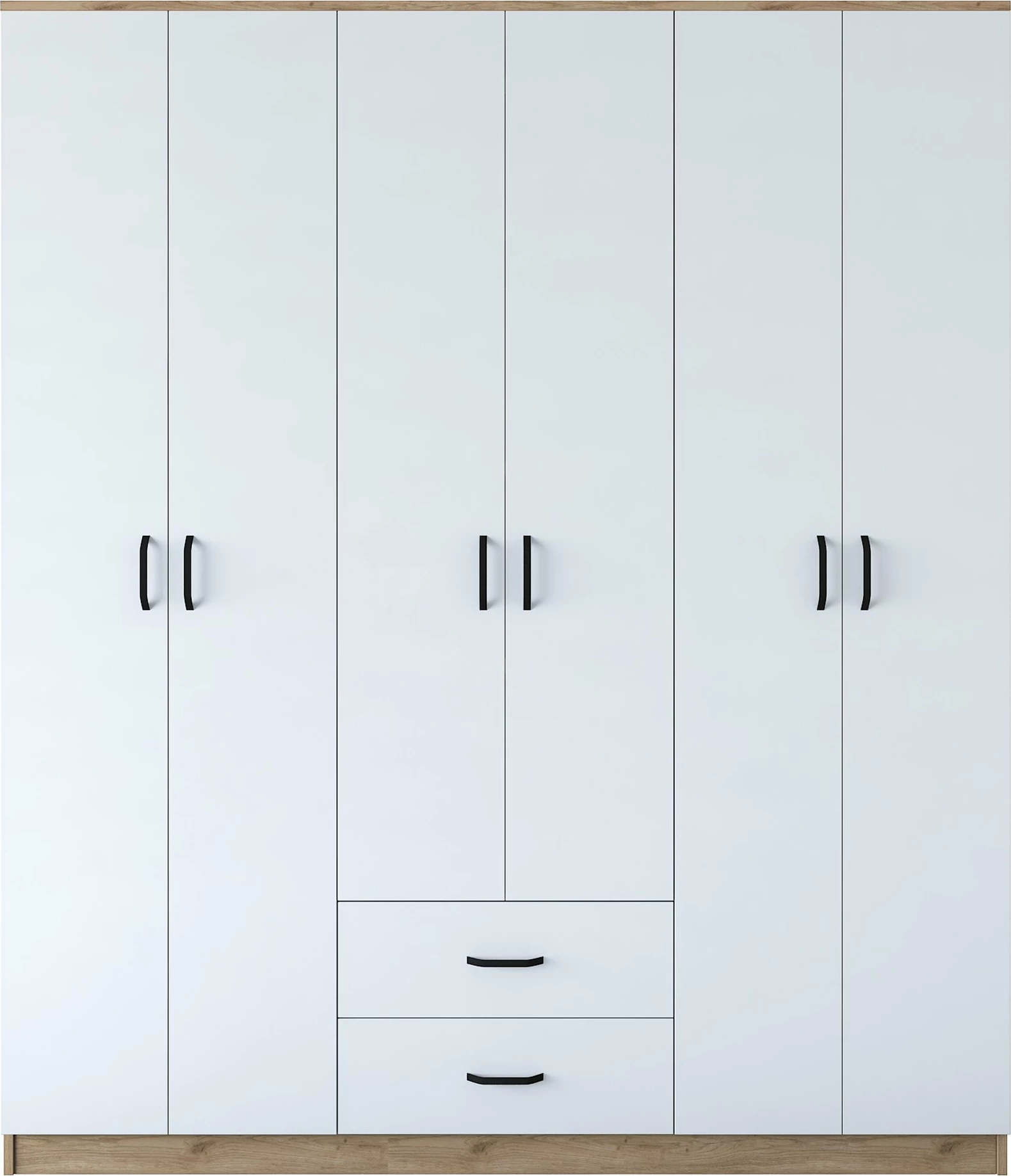 Dollap Hanah Home, BA113 - 2337, ngjyrë arr dhe e bardhë