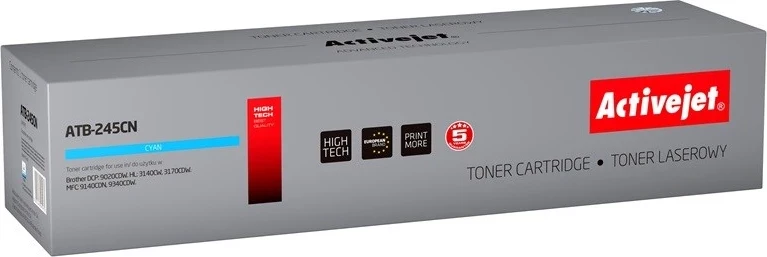 Toner zëvendësues Activejet ATB-245CN për printer Brother, i kaltër