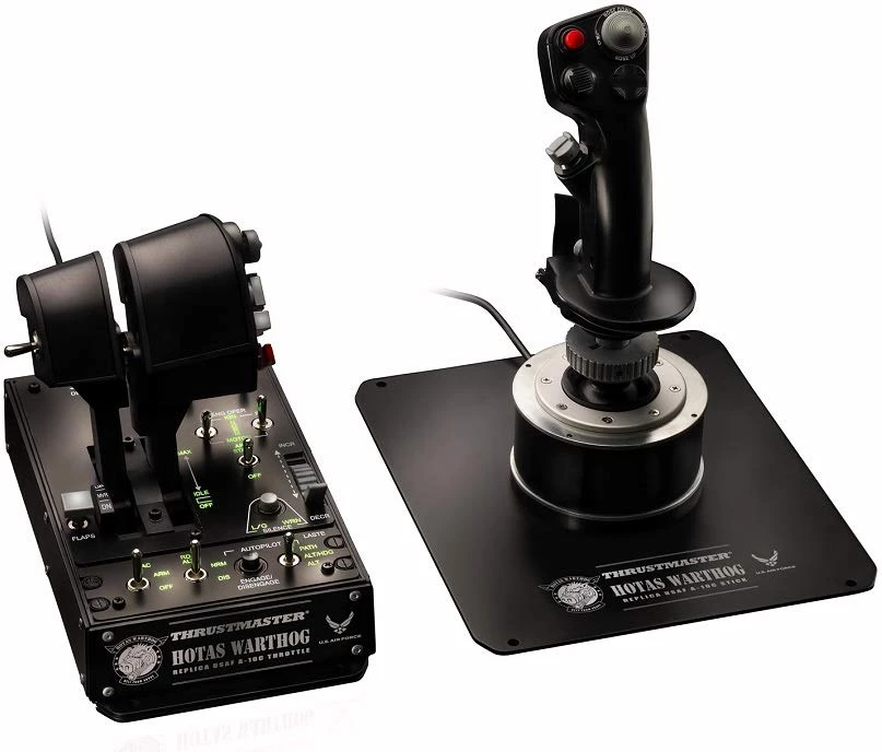 Joystick fluturimi Thrustmaster HOTAS Warthog për PC, USB, metal, 19 butona