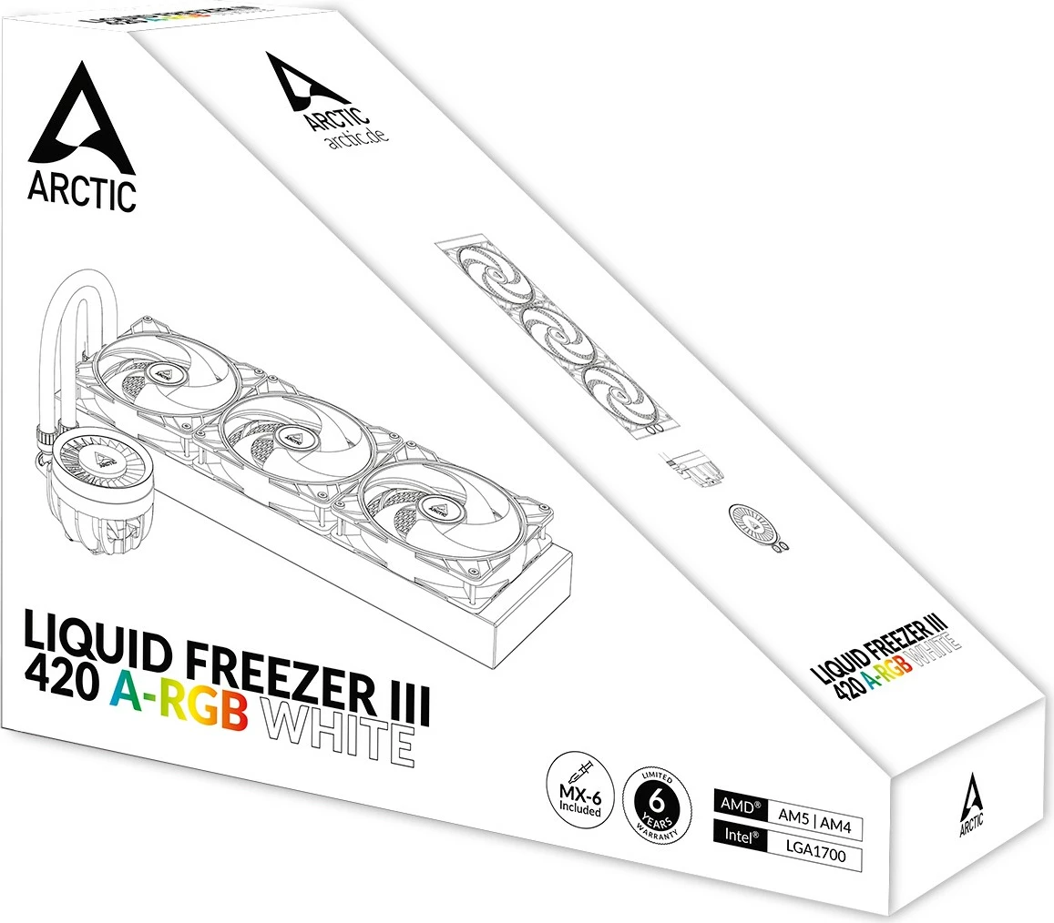 Ftohës uji ARCTIC Liquid Freezer III 420 A-RGB, 14 cm, i bardhë