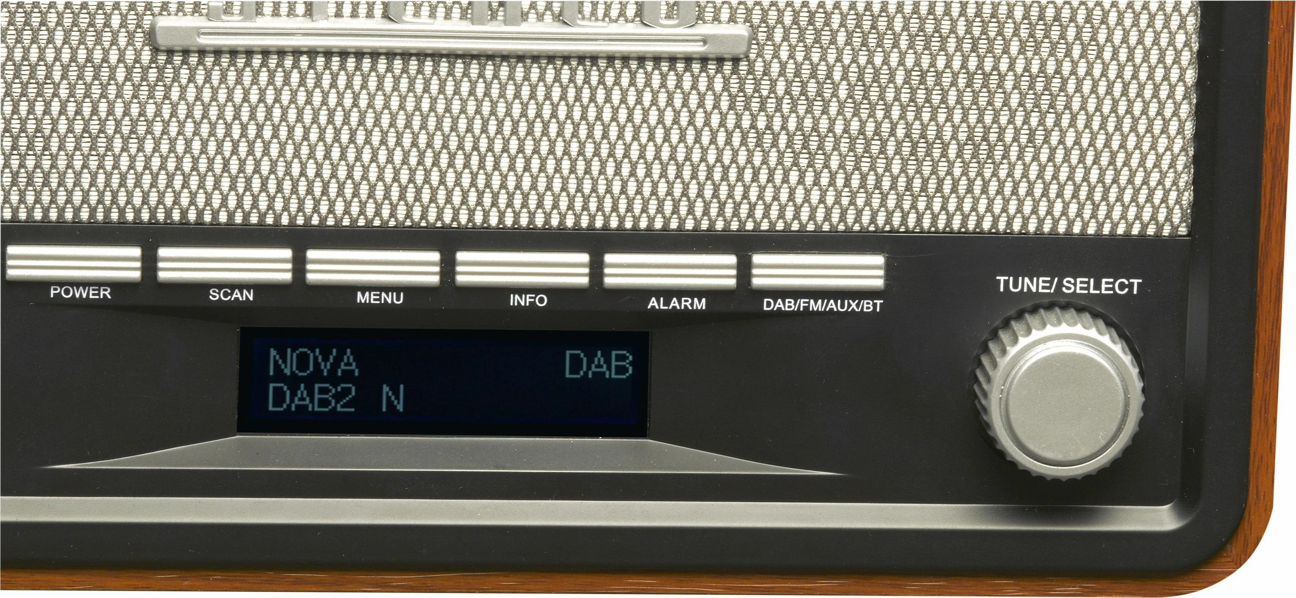Radio DAB Denver DAB-18, retro, ekran digjital, kafe