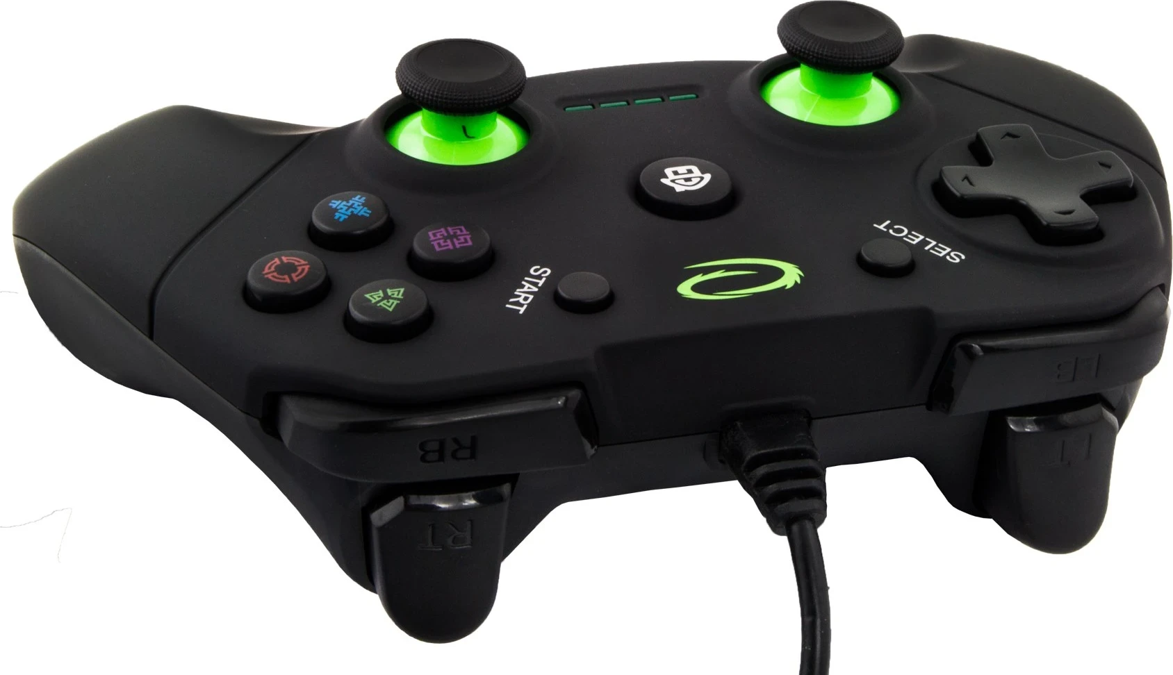 Kontroller gaming Esperanza EGG110K për PC, Playstation 3, i zi