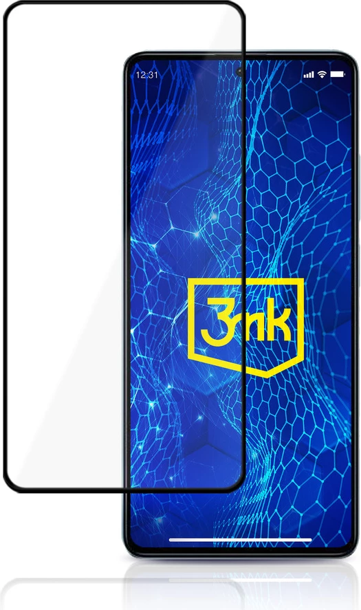 Xham i temperuar 3mk HardGlass Lite për Xiaomi Redmi Note 12 Pro/Pro+, 9H, i zi