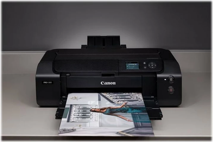 Printer i madhësisë A3+ Canon imagePROGRAF PRO-300, 10 bojëra pigment, Wi-Fi, i zi
