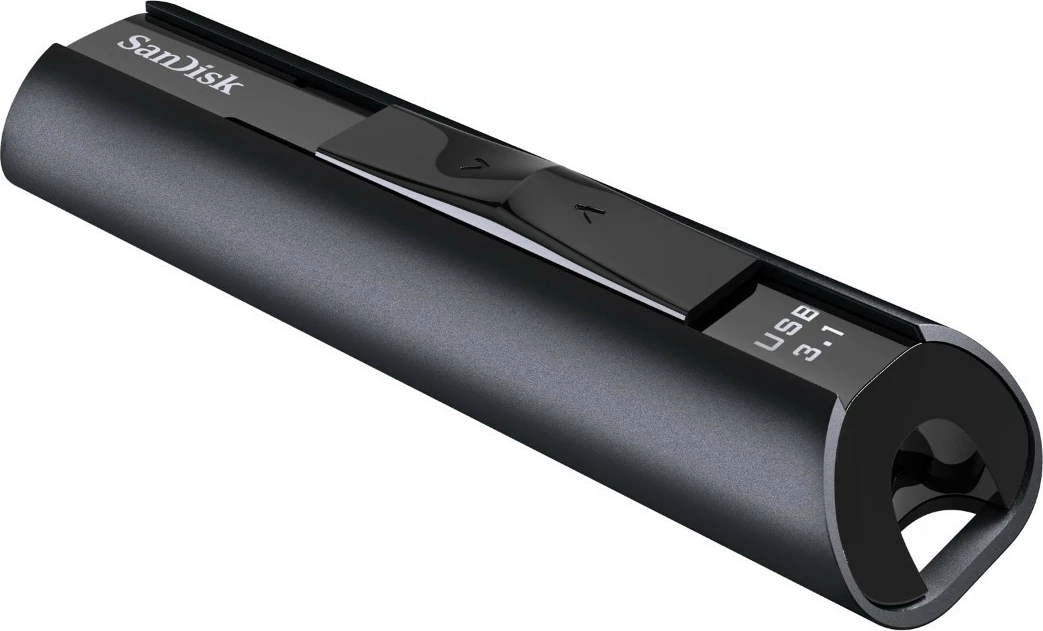 USB SanDisk Extreme Pro, 256 GB, USB Type-A, 3.2 Gen 1, 420 MB/s, Slide, Black