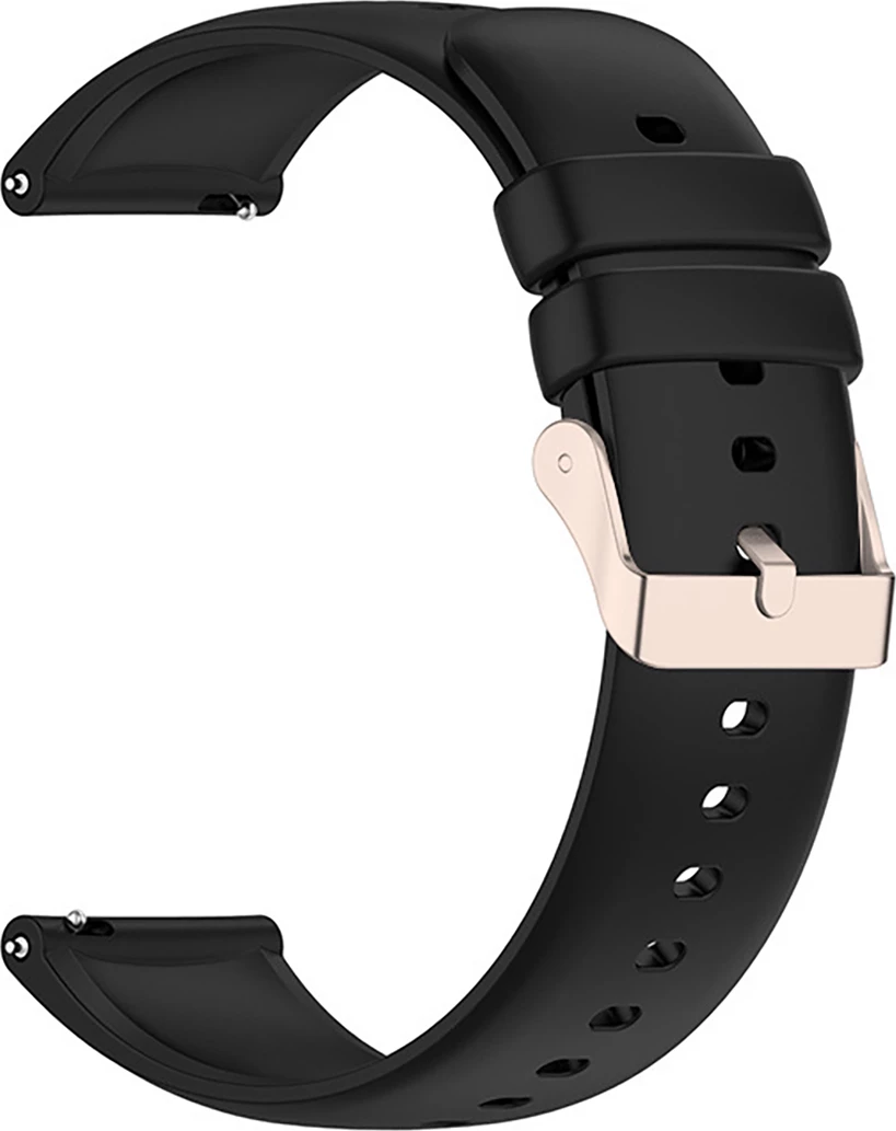 Rrip silikoni për orë Hurtel për Xiaomi Mi Watch / Amazfit GTR 47mm, i zi