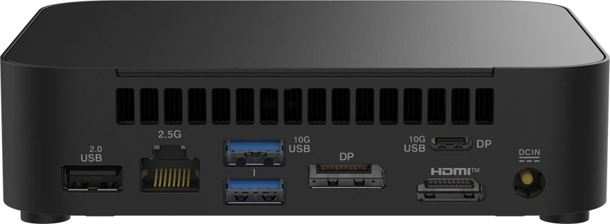 Kompjuter mini ASUS NUC 14 Essential RNUC14MNK9700002, Intel N97, 1x DDR5-4800 SO-DIMM, Wi‑Fi 6E, 2.5GbE, pa RAM/pa SSD/pa OS, Slim Kit (L6), zi