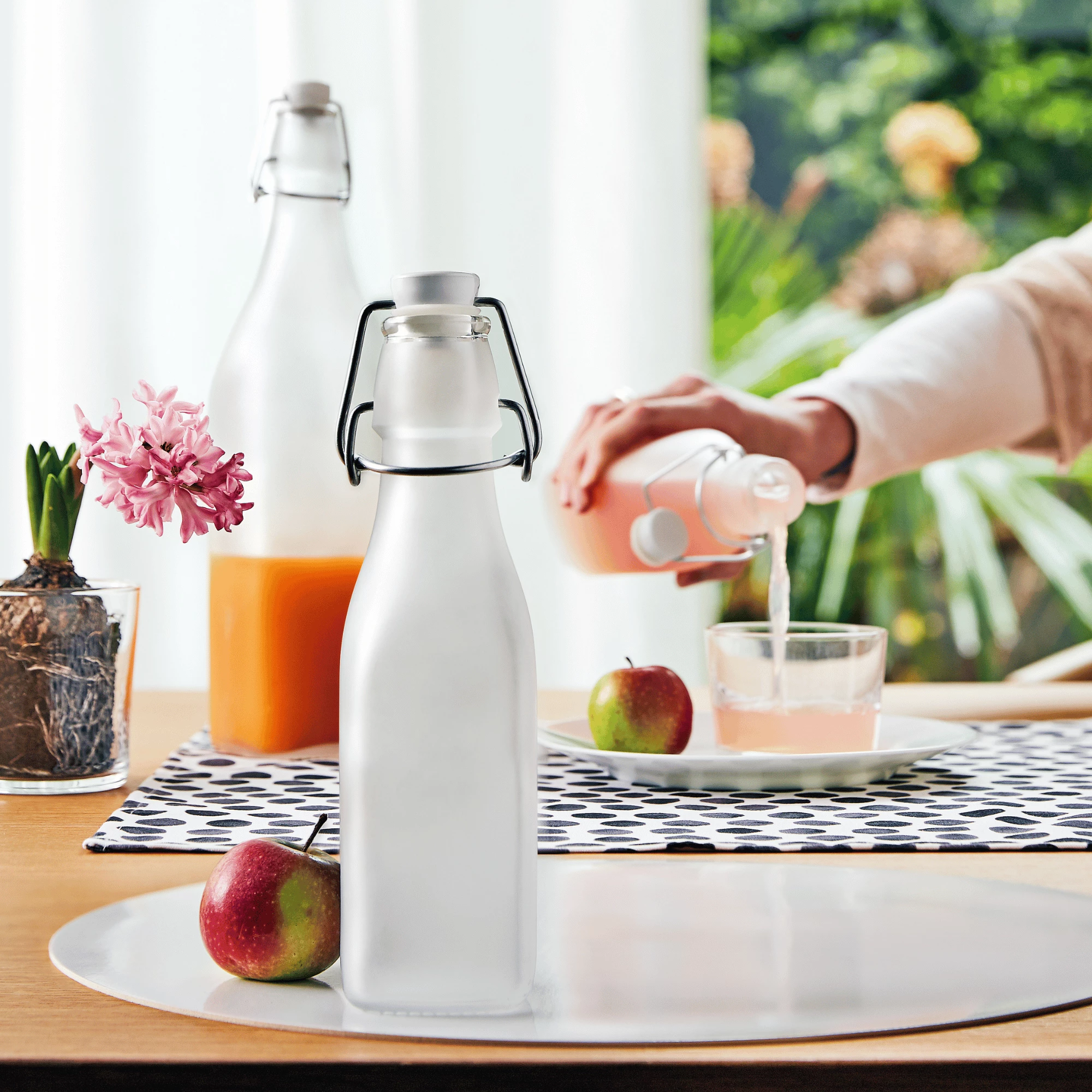 Shishe qelqi Bormioli Rocco Swing 500 ml, e tejdukshme, set 6 copë