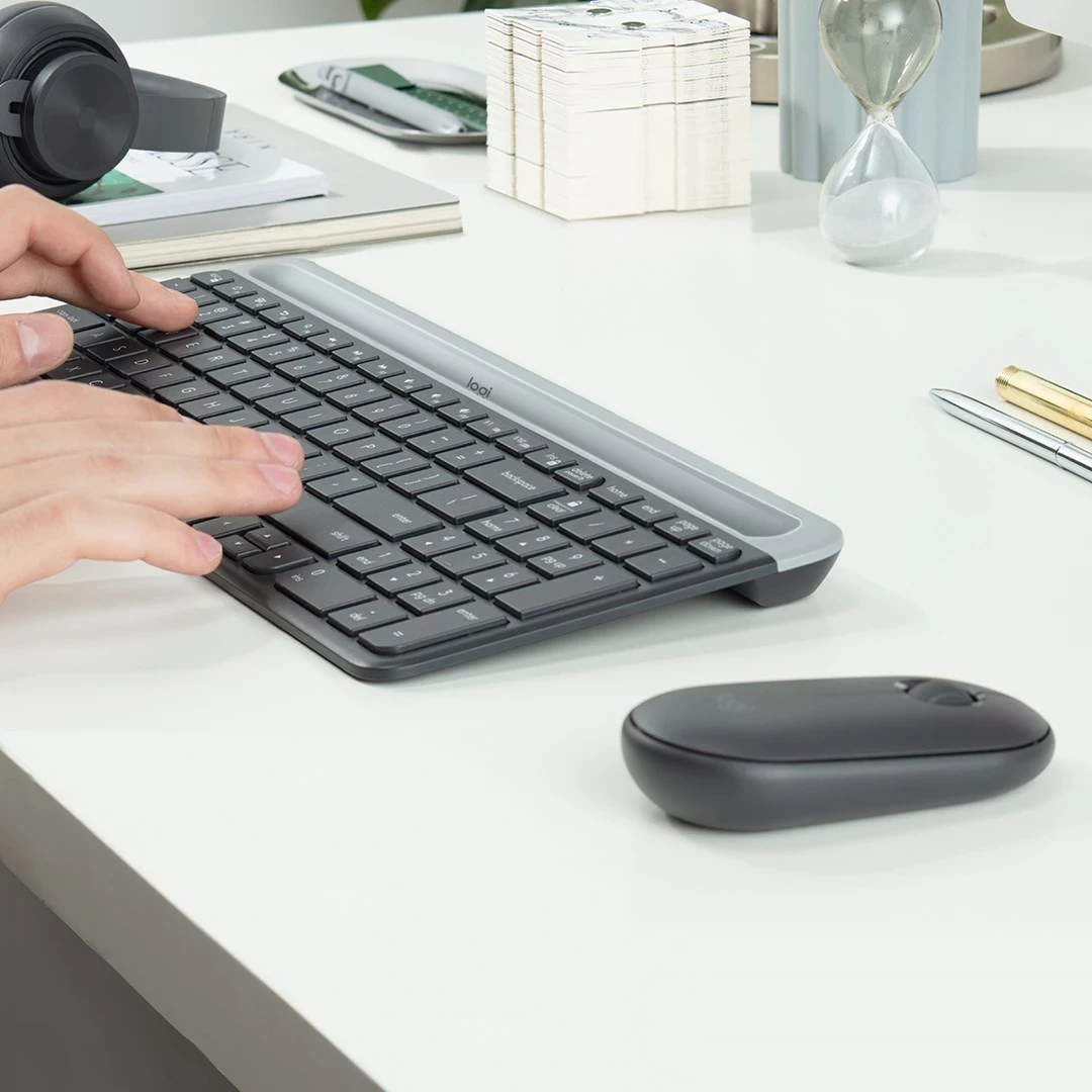 Set tastierë & maus Logitech MK470, i zi