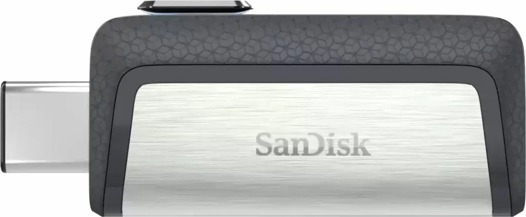 Memorie USB SanDisk Ultra Dual Drive USB Type-C 64 GB SDDDC2-064G-G46, e zezë/argjendtë