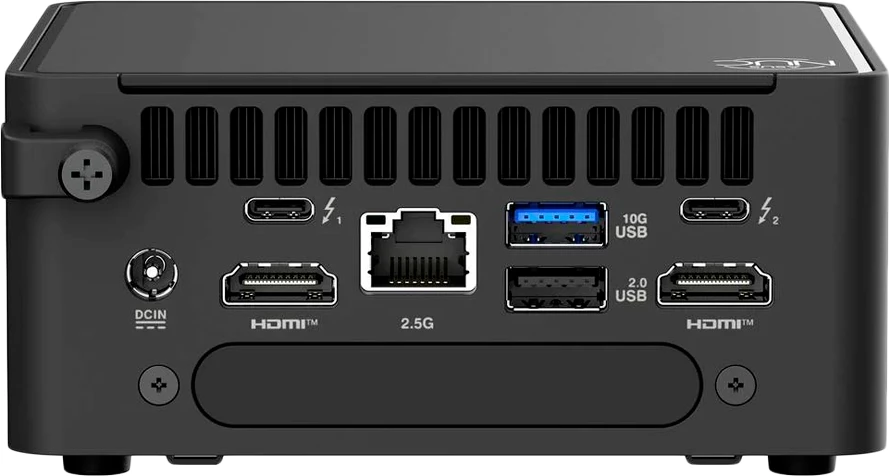 Mini Kompjuter ASUS NUC 15 Pro RNUC15CRHV500002, Intel Core Ultra 5 235H vPro 28W, Intel Arc, Wi‑Fi 7, barebone pa RAM/SSD pa OS, Kit L6 Tall, i zi