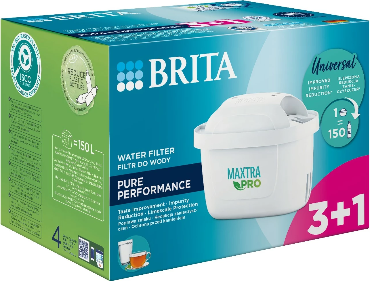 Fishek filtri uji Brita Maxtra PRO Pure Performance 3+1 copë