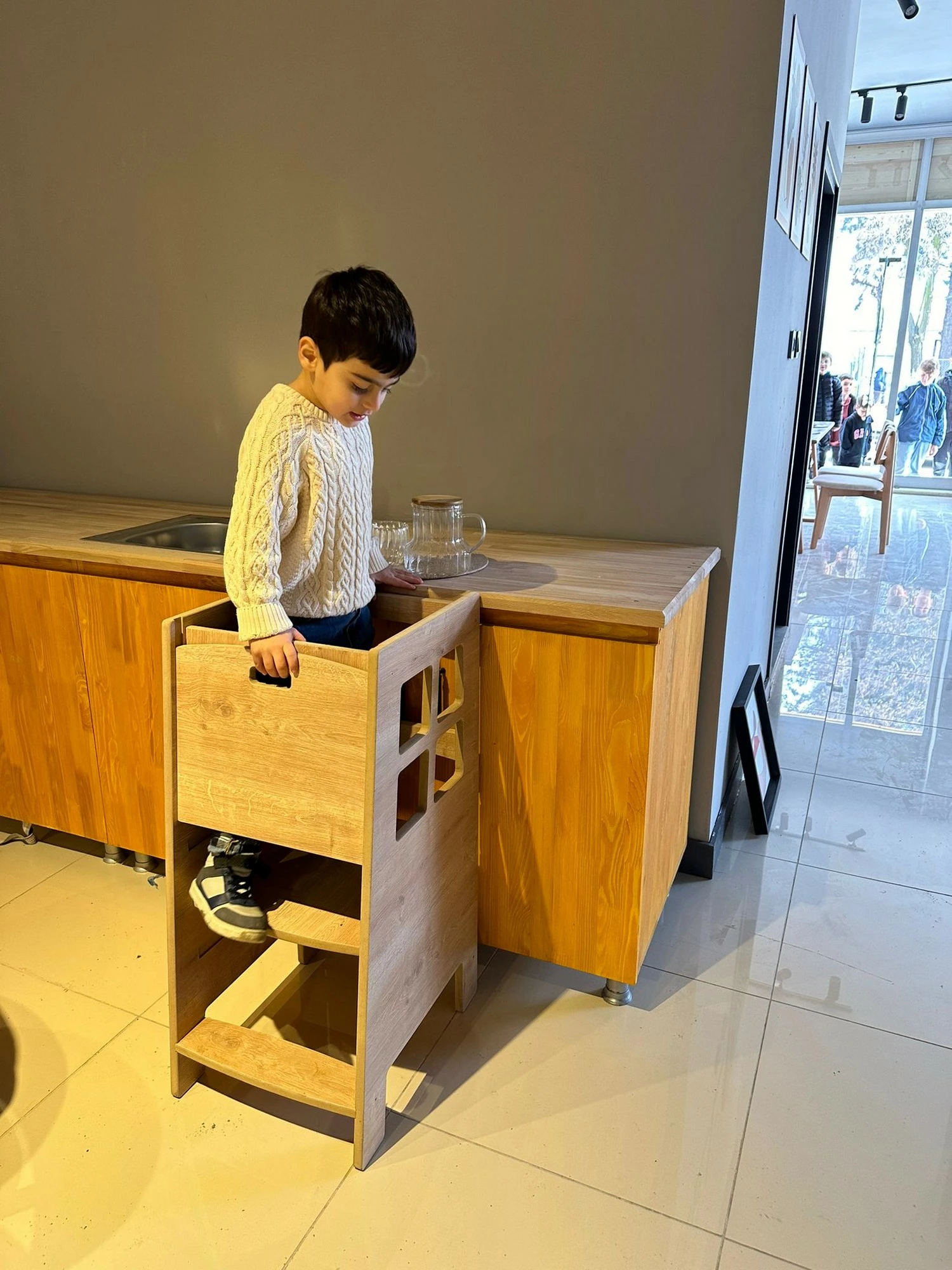 Kullë edukative për fëmijë, ngjyrë kafe, Hanah Home