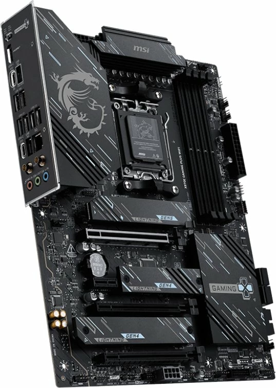 Pllakë amë MSI X870E Gaming Plus WiFi, AM5, ATX, DDR5 deri 256GB, Wi‑Fi 7, 5G LAN, PCIe 5.0, USB4