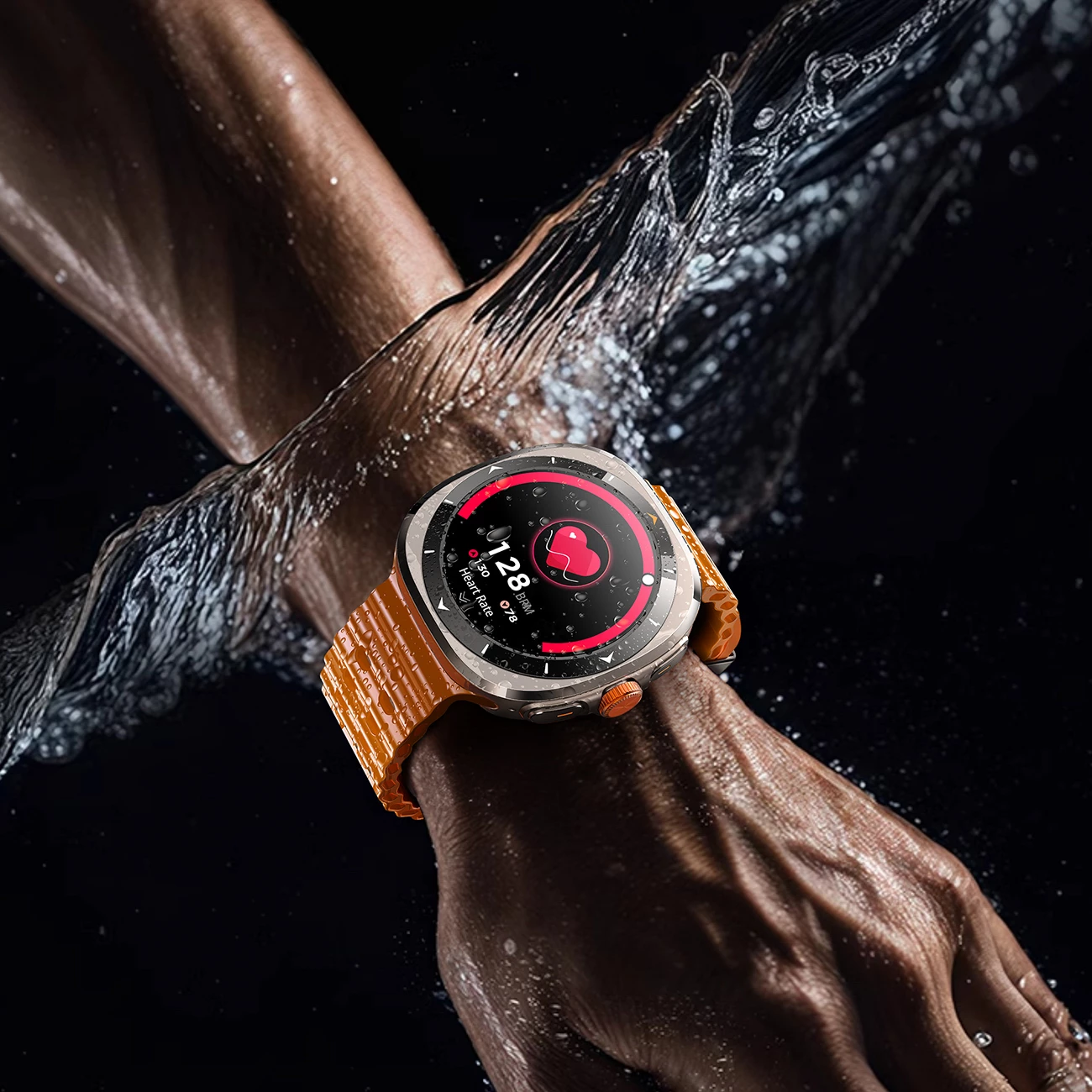 Smartwatch, Joyroom JR-FV2, 1.43" AMOLED 466×466 1000 nits, Bluetooth 5.4, IP68, bateri 300 mAh, me pranim thirrjesh, portokalli
