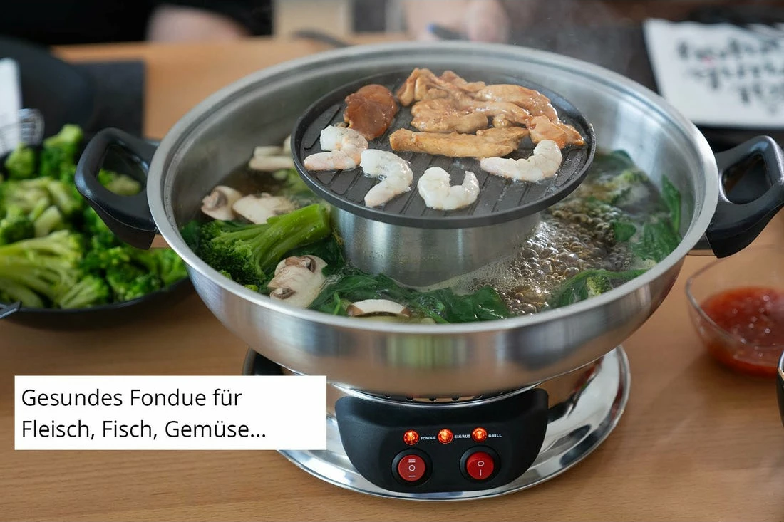 Set fondue UNOLD 48746, 6 persona, 2 L, i zi, çelik inox