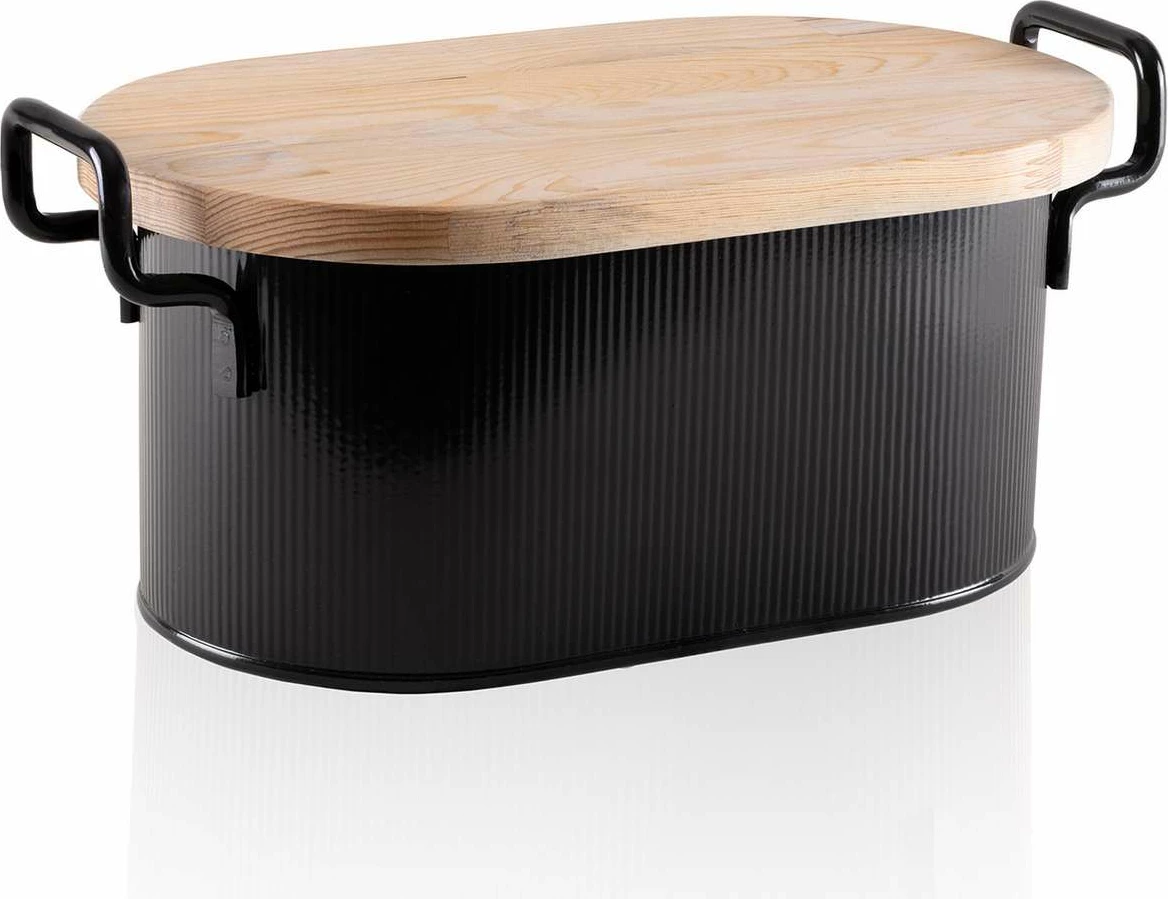 Kuti buke Hermia, e zezë, STP0002, 39x22x16 cm