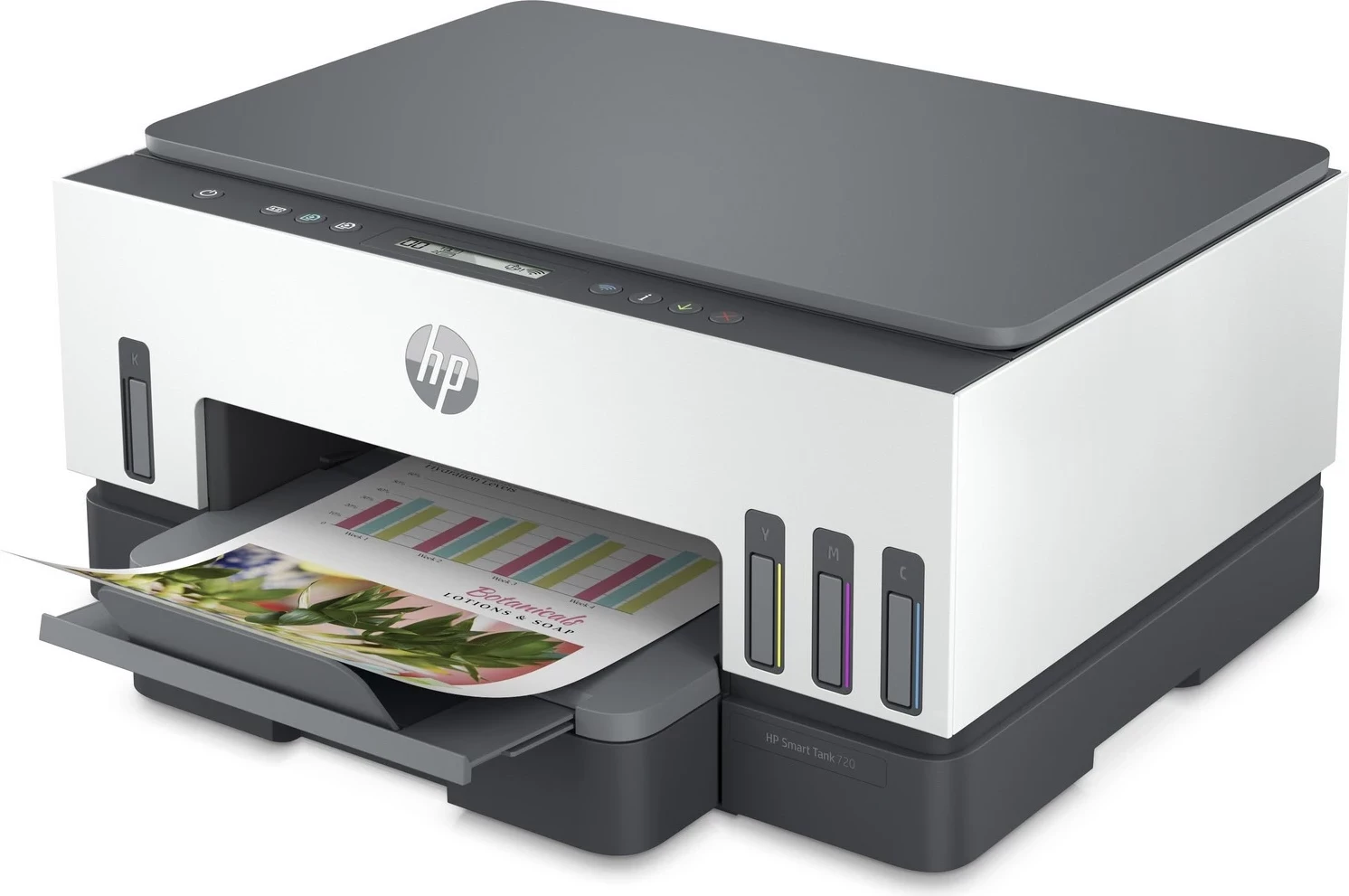 Printer HP Smart Tank 720, Duplex, USB, WiFi, Bardhë-Gri