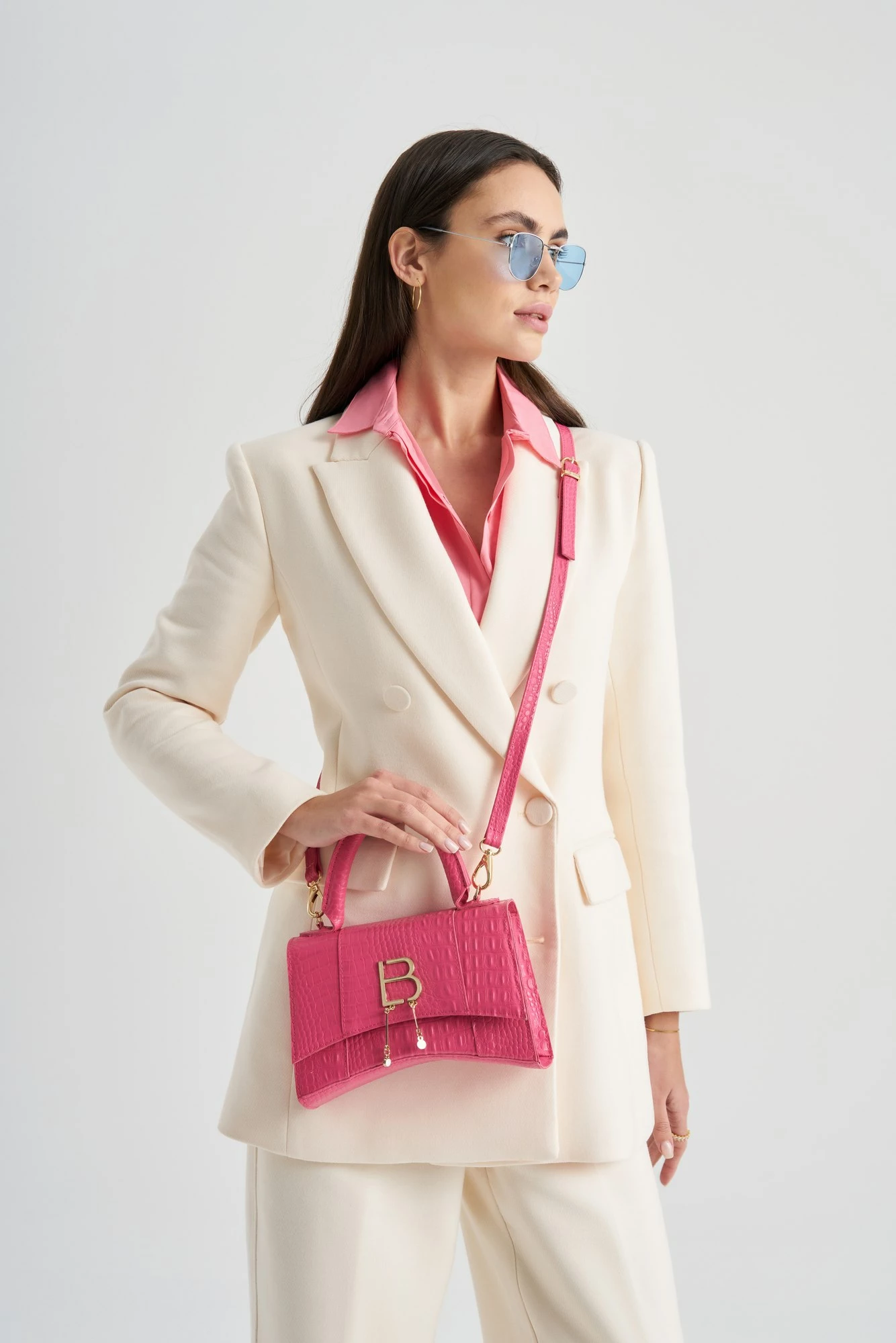 Çantë dore rozë Lucky Bees, 1224