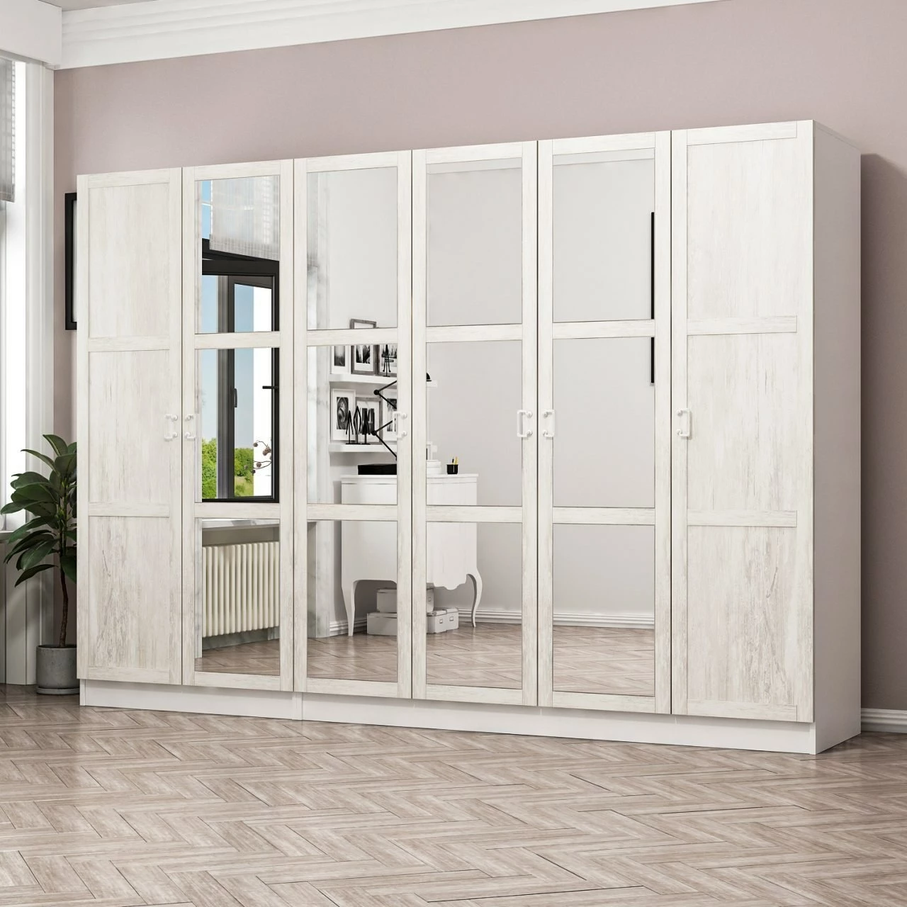 Dollap i bardhë, Skye Decor, Kale Country, 3845