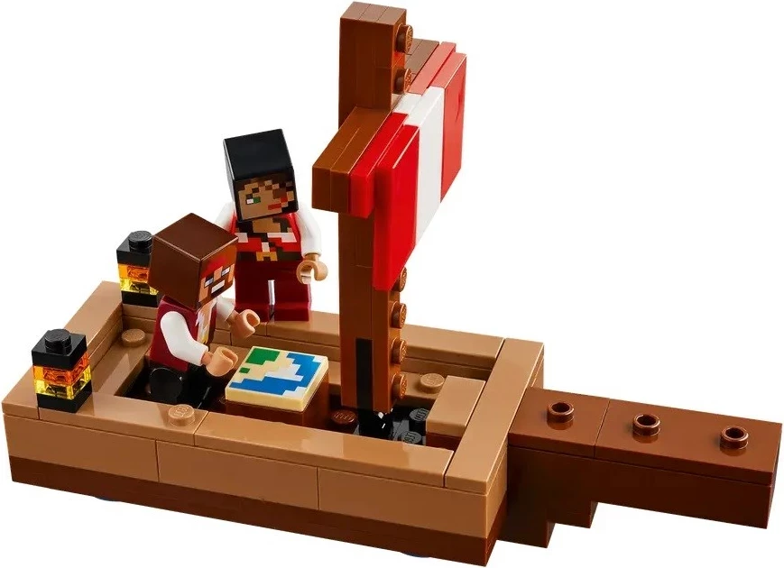 Set LEGO Minecraft 21259 The Pirate Ship Voyage, 166 pjesë